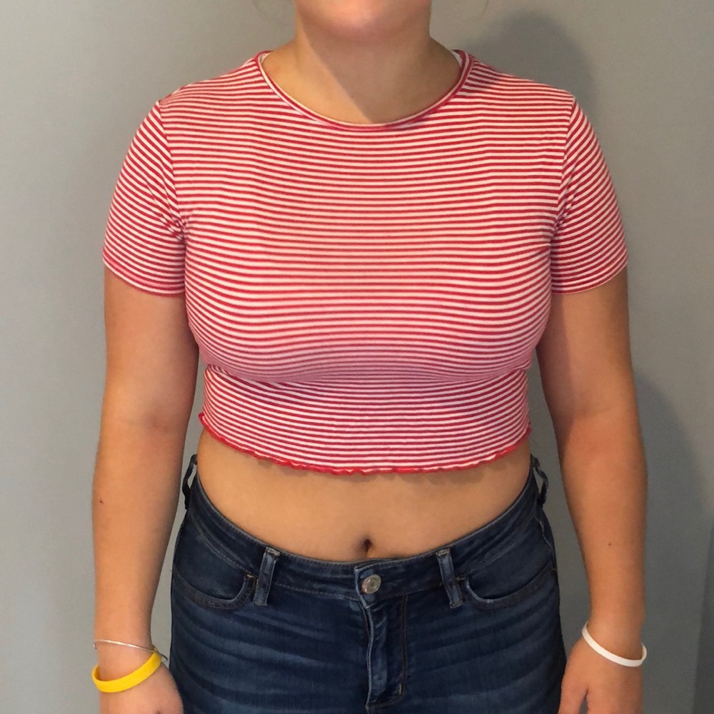 Striped crop top